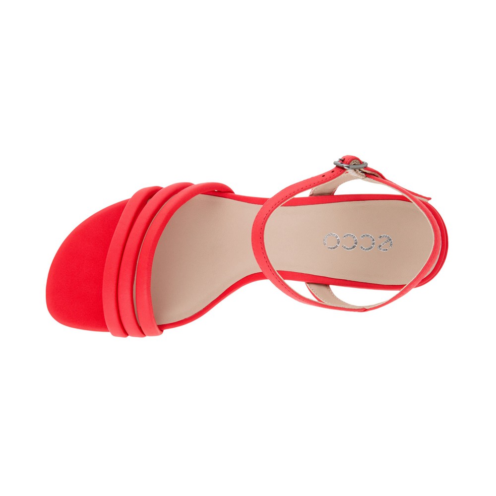 Sandalias Mujer - ECCO Elevate 65 Block - Rojos - JXV758421